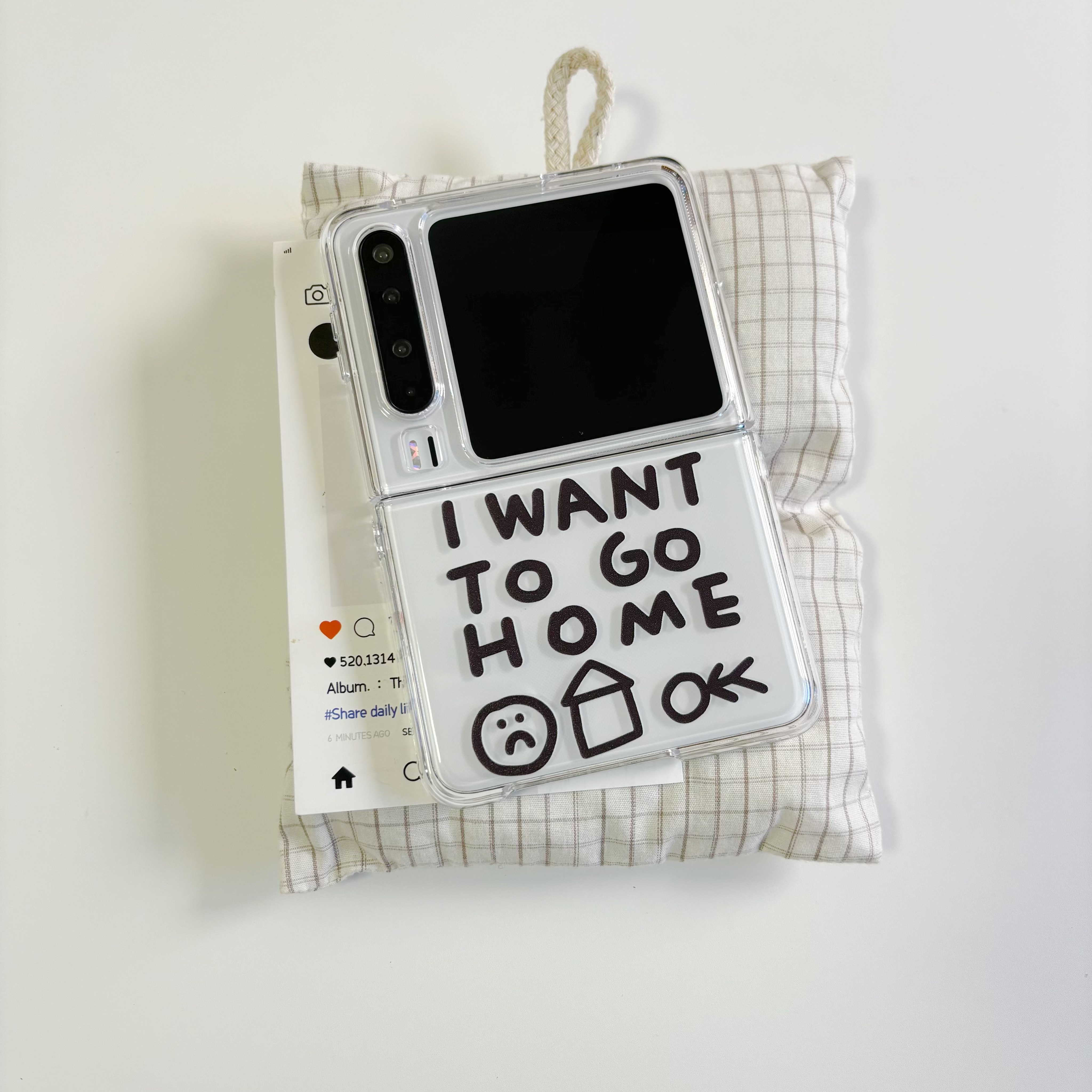 韩素希同款我想回家go home字母适用于华为purax手机壳小折叠适用于小米mixflip2透明保护套适用于三星zflip7,淘宝优惠券,粉丝福利购,淘宝优惠卷