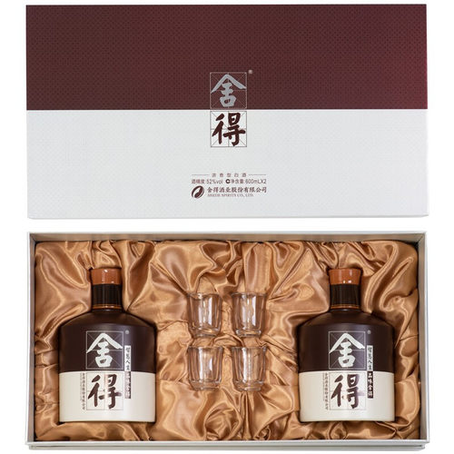【官方正品】舍得酒品味舍得礼盒装52度600ml*2瓶浓香型白酒送礼 - 图0