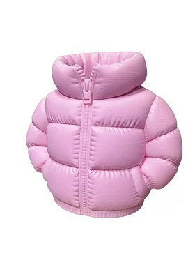 3D打印羽绒服笔筒收纳摆件