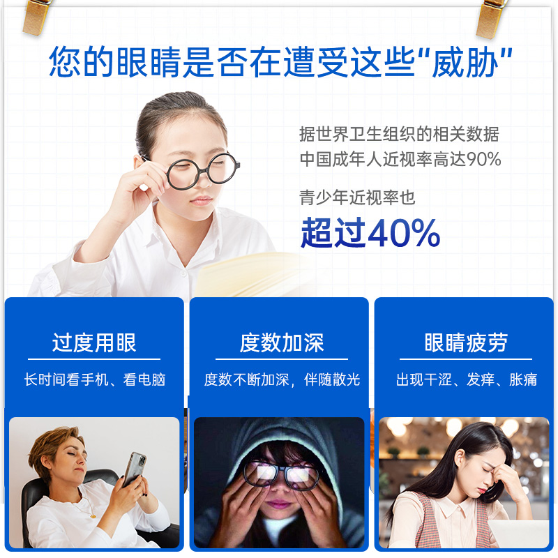 清大广仁保健食品旗舰店蓝莓叶黄体素酯咀嚼片压片糖果非美国专利儿童护眼近视成人中老年1