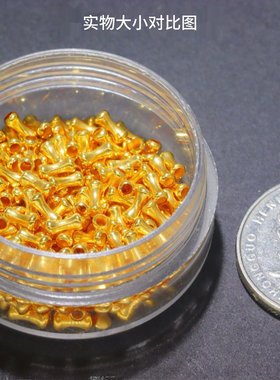 18k金配件骨头竹节小管隔珠隔片