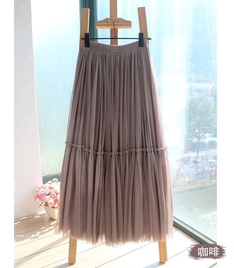 2020秋季新款洋气百褶高腰半身裙子 twgu半身裙