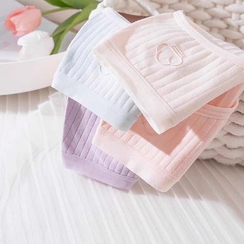 内裤纯棉女抗菌无痕女生100%全棉夏季2024新款女士短裤头三角中腰 - 图1