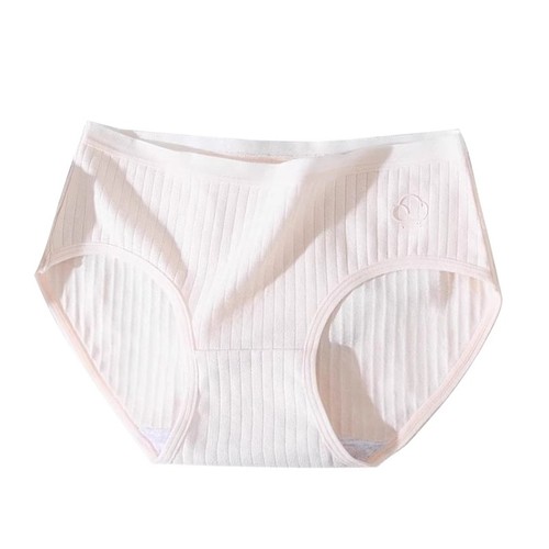 内裤纯棉女抗菌无痕女生100%全棉夏季2024新款女士短裤头三角中腰 - 图3