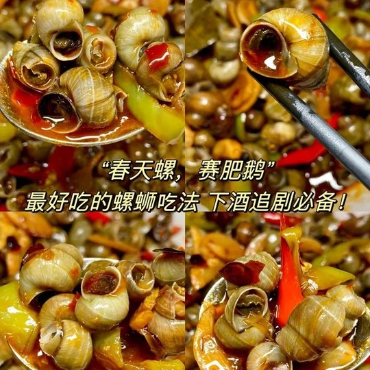 Snacks épicés en sachet d'escargots prêts à manger | Des milliers de personnes rachètent