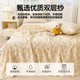 Summer double-layer yarn sheets single-piece A-class maternal and infant-grade dormitory single non-pure cotton full cotton quilt single pillowcase three-piece set
