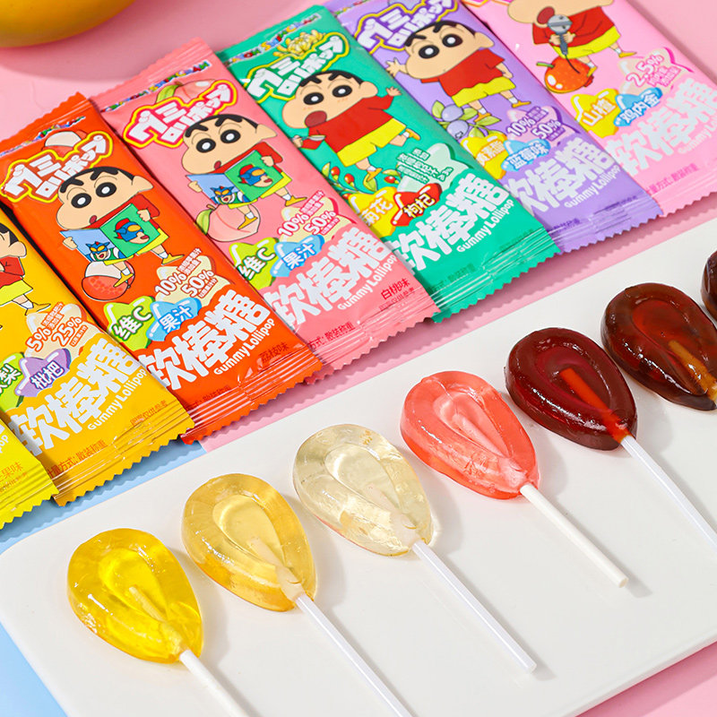 蜡笔小新秋梨膏棒棒糖软糖维C综合水果味山楂味软糖,淘宝优惠券,粉丝福利购,淘宝优惠卷