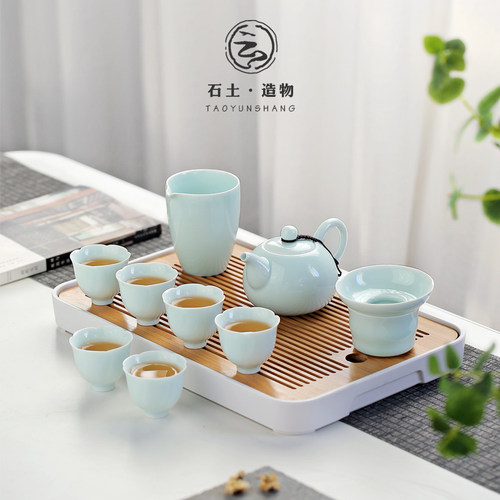 陶云尚 影青茶壶西施壶陶瓷单壶家用手工日式过滤泡茶壶功夫茶具 - 图2