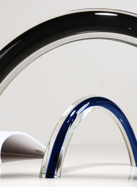 加厚琉璃抽象轻奢风博古架摆件