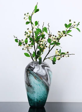 水培琉璃美式风样板房插花装饰品