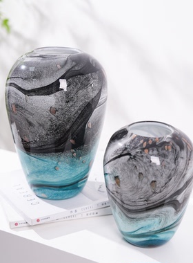 装饰品插花玻璃花瓶摆件样板房