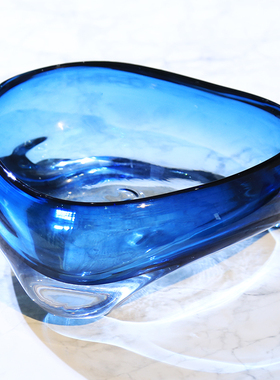 艺术玻璃客厅茶几收纳盘装饰品