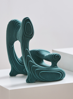 摆件书房几何树脂现代简约