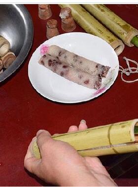 竹桶餐厅庭院包粽子用的竹筒模具家用摆摊竹筒粽棕子圆筒diy现代