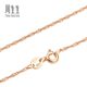 Chow Sang Sang Water Wave 18K Rose Gold Necklace