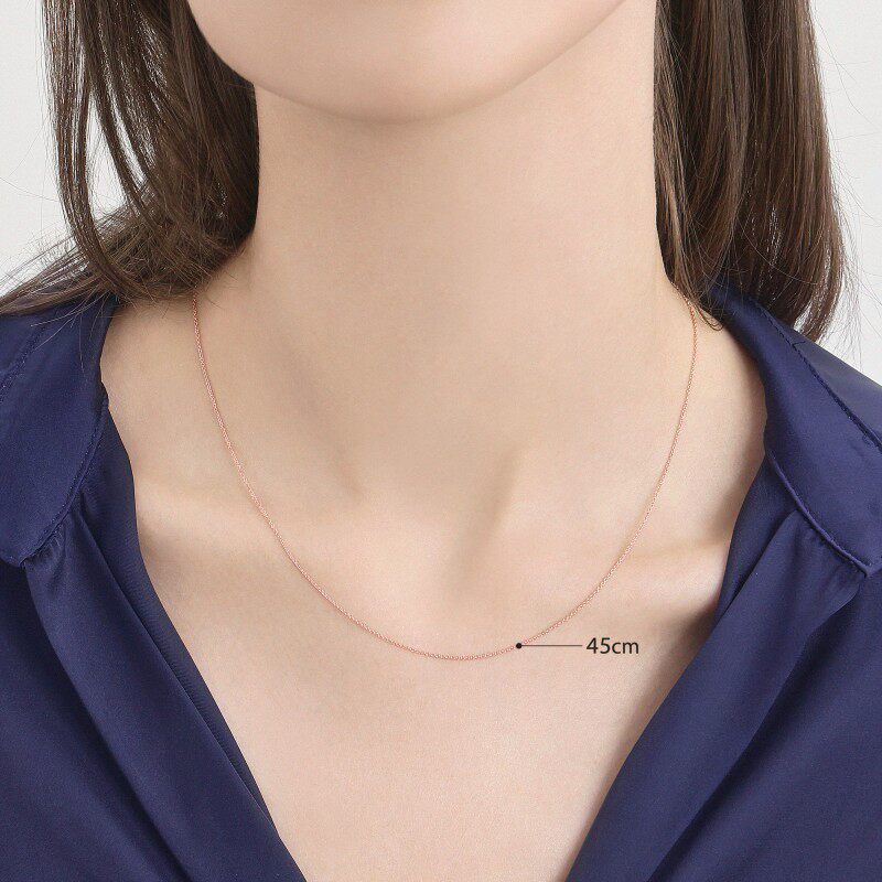 Chow Sang Sang 18K rose gold clavicle chain