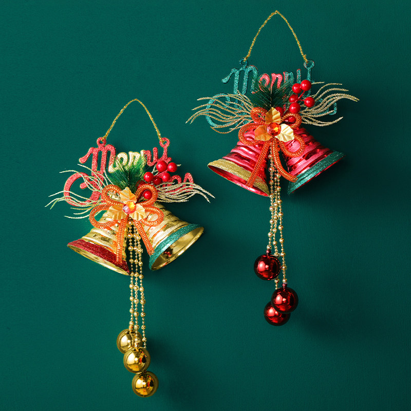 圣诞节装饰花环铃铛门挂橱窗场景布置圣诞树挂件墙面老人挂饰用品,淘宝优惠券,粉丝福利购,淘宝优惠卷