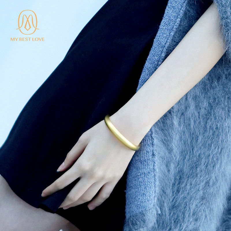 金包银纯金包足金999纯银黄金手镯 mybestlove手镯