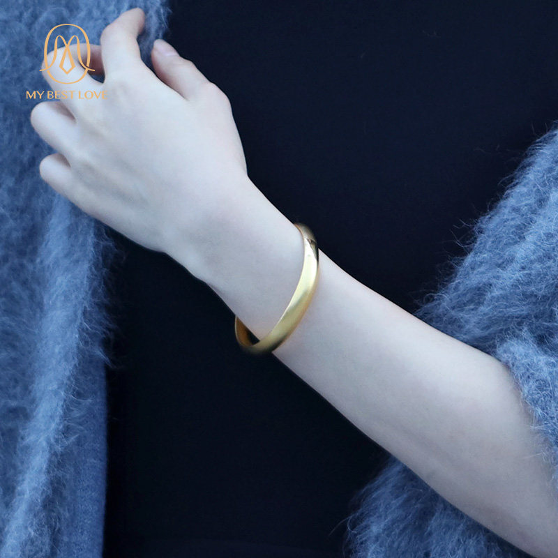 金包银纯金包足金999纯银黄金手镯 mybestlove手镯