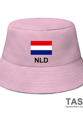 荷兰Netherlands国家渔夫帽男女学生防晒帽遮阳钓鱼帽帽子设 无界