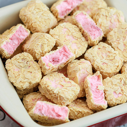 寻脆记冻干草莓酸奶块燕麦脆巧克力牛奶燕麦酥独装小包装休闲零食 - 图0