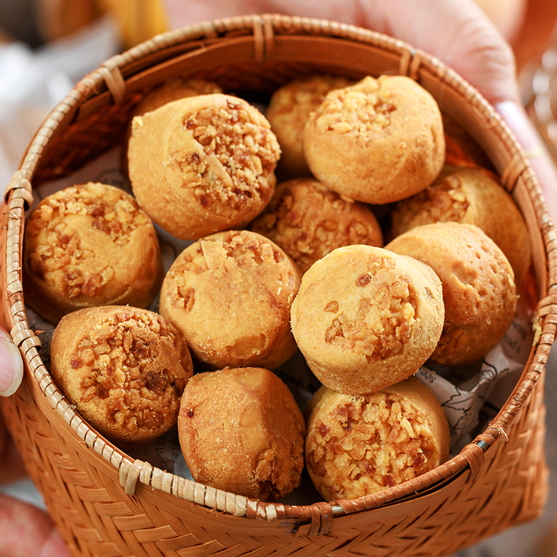 一口一个！寻脆记迷你黄油凤梨酥台湾风味手工糕点下午茶点心零食 - 图0