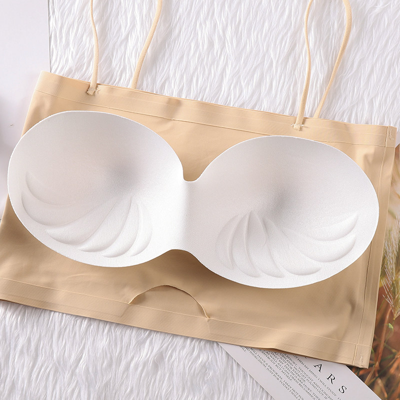 冰丝无痕防走光女学生高中美抹胸 棒时代抹胸