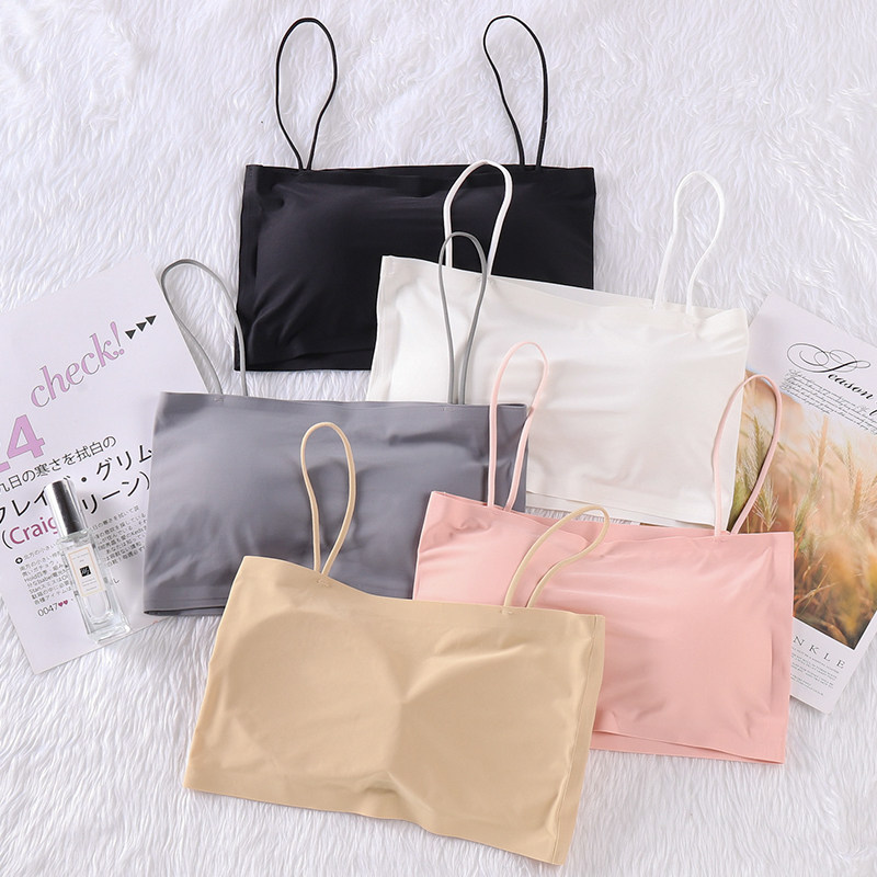 冰丝无痕防走光女学生高中美抹胸 棒时代抹胸