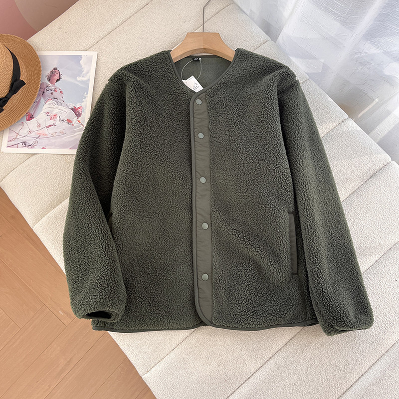 巨保暖仿羊羔绒夹克男女秋冬新款双面摇粒绒开衫抓绒衣防风外套潮,淘宝优惠券,粉丝福利购,淘宝优惠卷