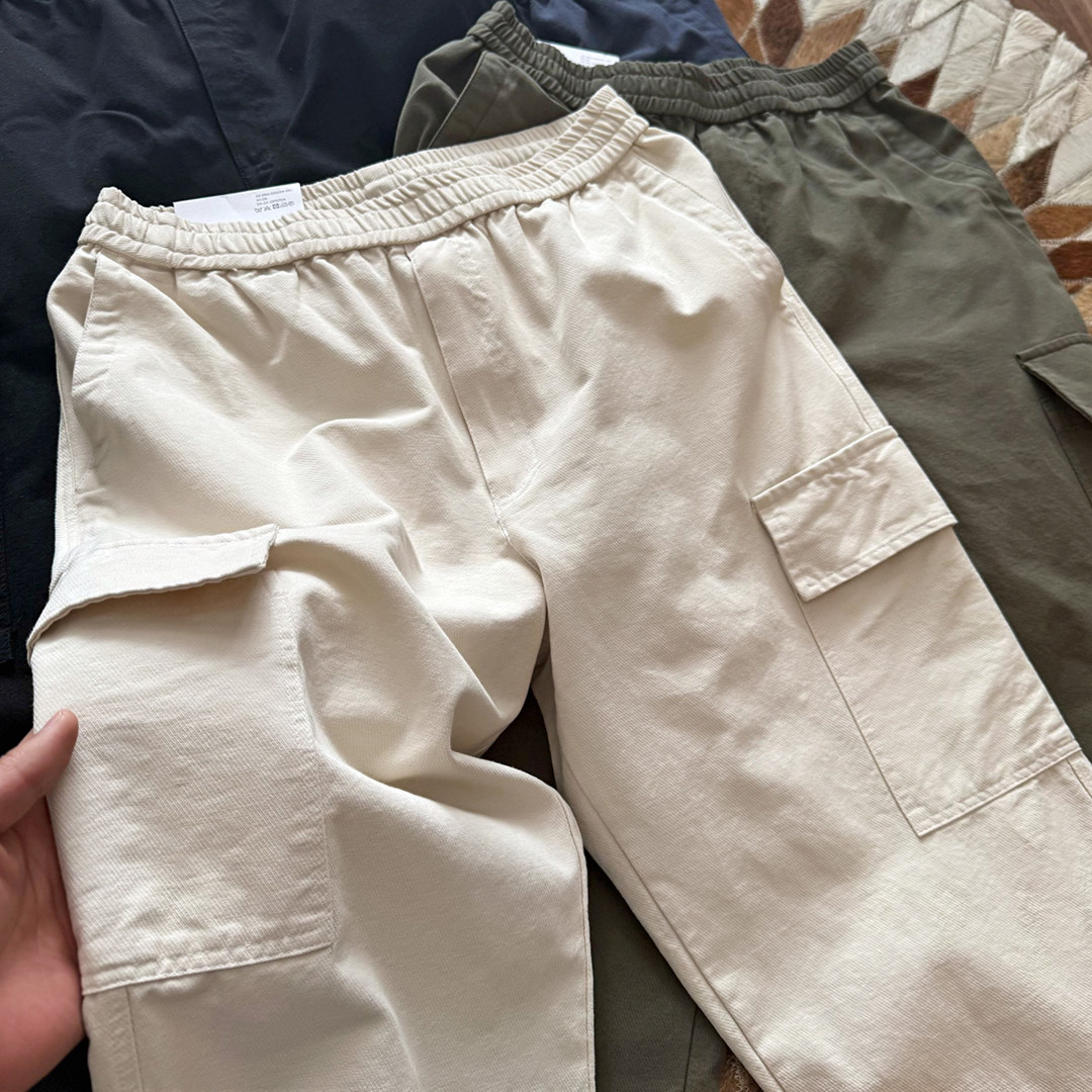门店同款日系复古大口袋工装裤男女同款水洗棉休闲九分裤宽松长裤,淘宝优惠券,粉丝福利购,淘宝优惠卷