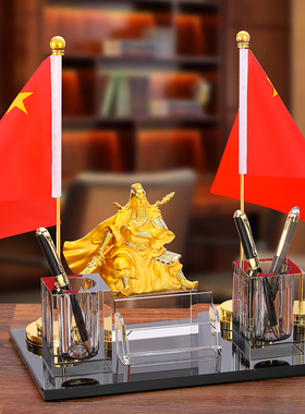 达爱文办公区人造水晶多功能摆件