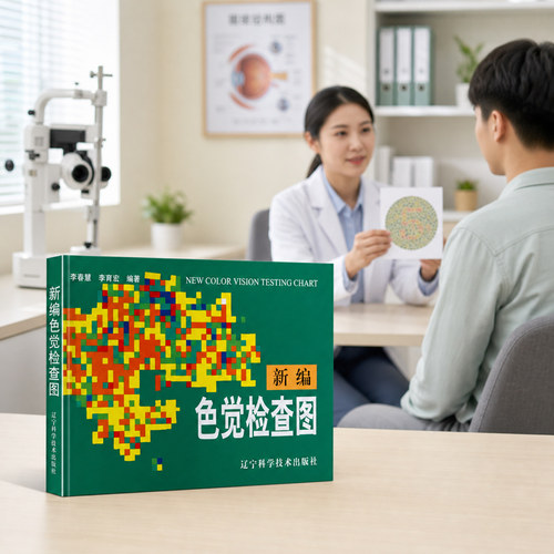 新编色觉检查图 测色盲色弱的书 李春慧编 驾照体检辨色本 色盲检查图 医学医用视力检查书 先天色盲后天色弱检测图耐用 - 图2