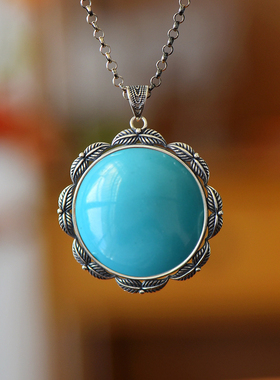 男女款S925纯银DIY镶嵌吊坠空托