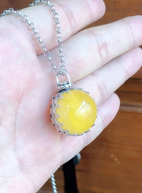 男女款S925纯银DIY镶嵌吊坠空托