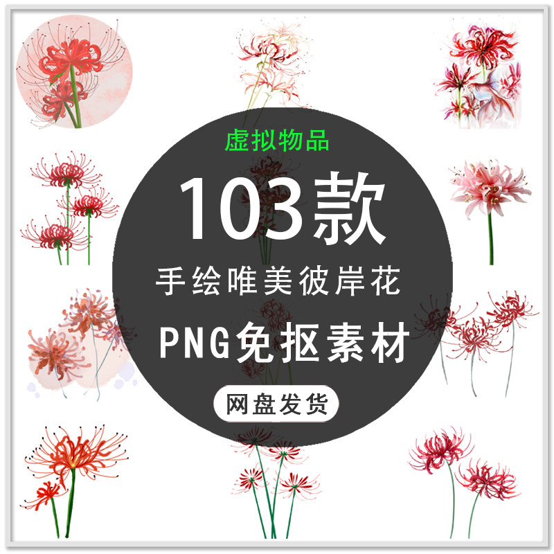 彼岸花素材 新人首单立减十元 21年7月 淘宝海外