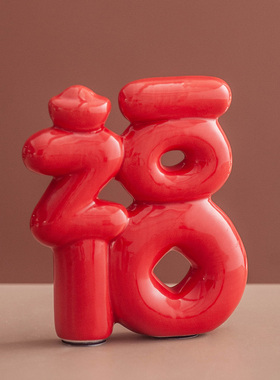 丼美新中式福字招财摆件