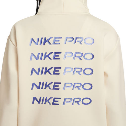 nike耐克女子CROP运动休闲半长拉链开襟训练卫衣锐力IQ3947-110 - 图2