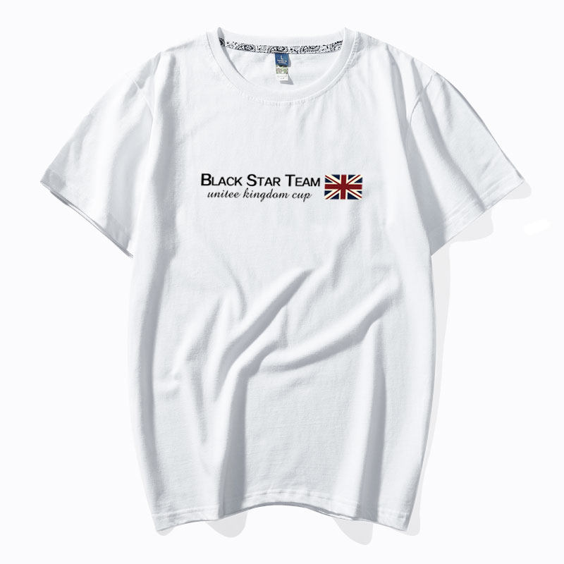 余文乐夏季欧美潮牌短袖男纯棉t恤 魔龙公爵T恤