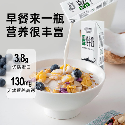 迦境牦牛纯牛奶高钙孕妇成人早餐耗奶200ml*10盒*2箱节日送礼 - 图1