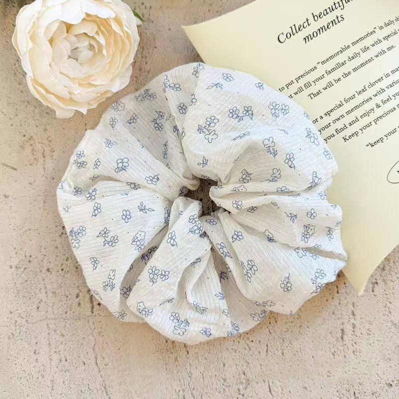 甜美可爱淡蓝色发圈少女感蝴蝶结发绳少女心复古芭蕾发饰头饰,淘宝优惠券,粉丝福利购,淘宝优惠卷