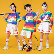 Children Street Dance Suit Boy Hip Hop Jazz Dance Modern Dance School Girl Cheerleader for girls cheerleader