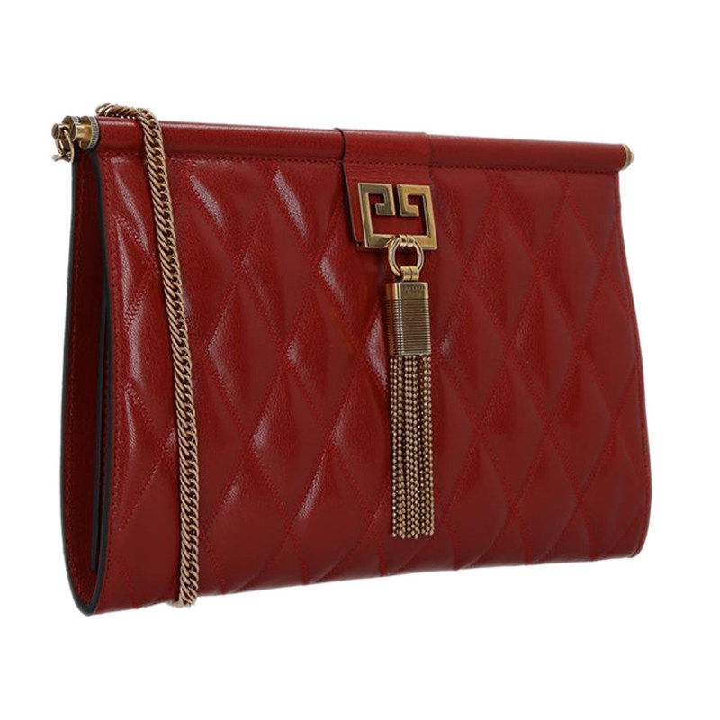 【直邮】givenchy女士皮革衍缝链条包 丰尚海外女士包袋