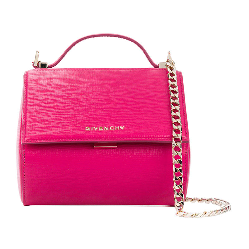 givenchy女士粉红色pandora单肩包 丰尚海外女士包袋