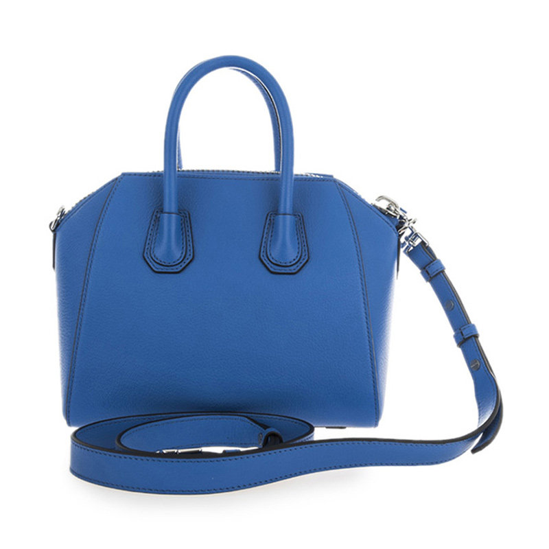 givenchy女士蓝色皮革手提挎包 丰尚海外女士包袋