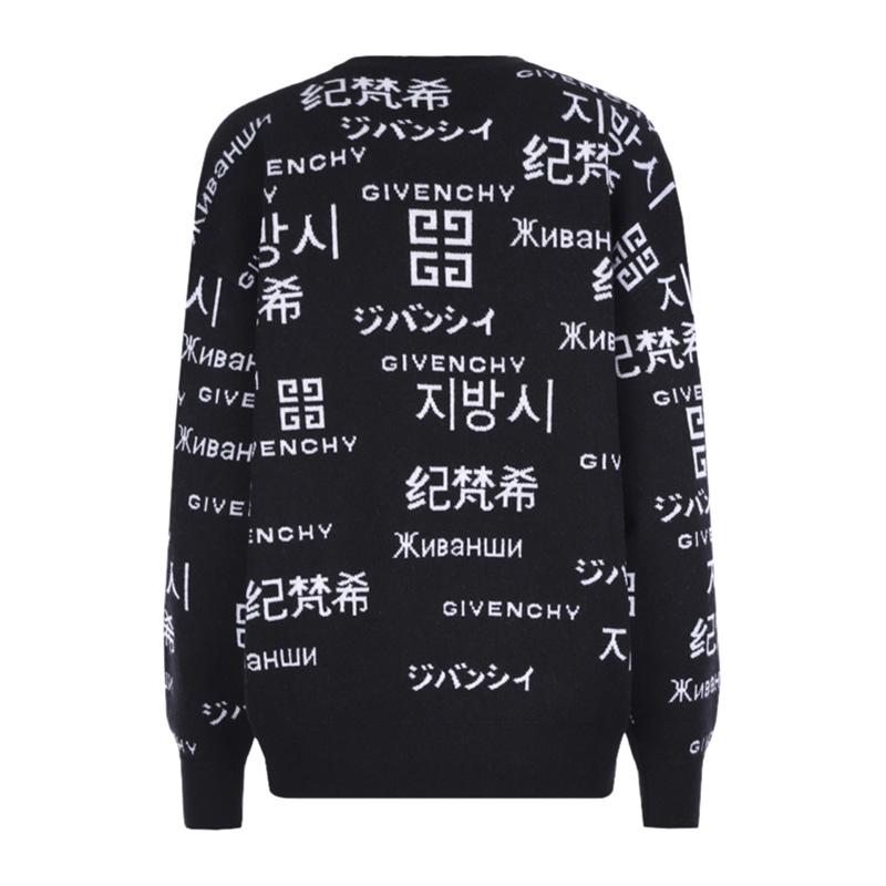givenchy男士提花羊绒混纺徽标 丰尚海外针织衫/毛衣
