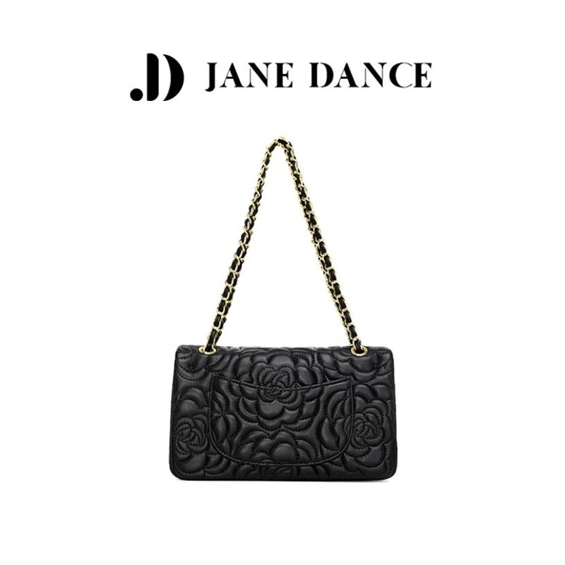 JaneDance夏季新款真皮单肩小方包国风高贵羊皮女包刺绣山茶花包,淘宝优惠券,粉丝福利购,淘宝优惠卷