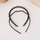 Hairband for face wash, black simple style