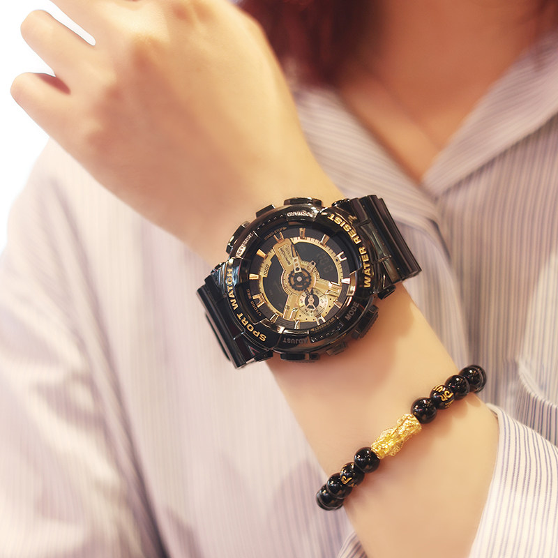 夏季防震男中学生防水户外闹钟手表 法洛蒂国产腕表