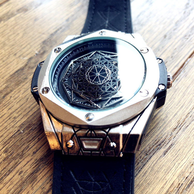 2023欧美风男士复古学生表石英表 法洛蒂国产腕表