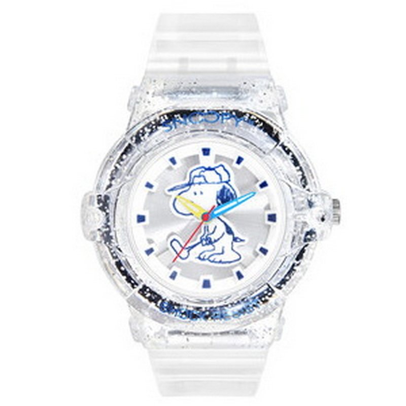snoopy女简约中性ins风防水透明表 法洛蒂国产腕表